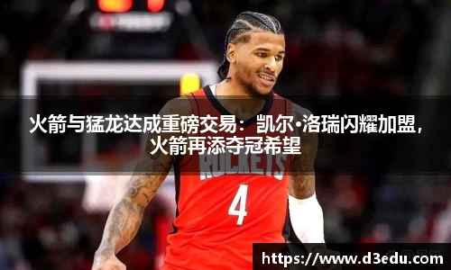 火箭与猛龙达成重磅交易：凯尔·洛瑞闪耀加盟，火箭再添夺冠希望